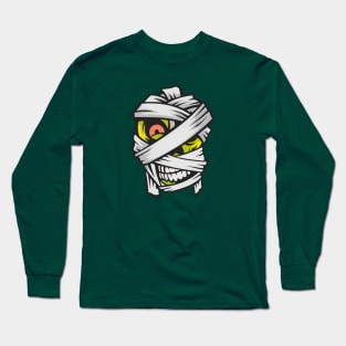 Zombie Mummy Head Long Sleeve T-Shirt